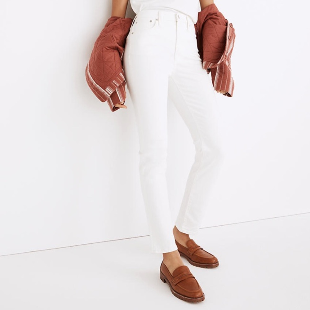 NWT Madewell Perfect Vintage Jean Tile White 30